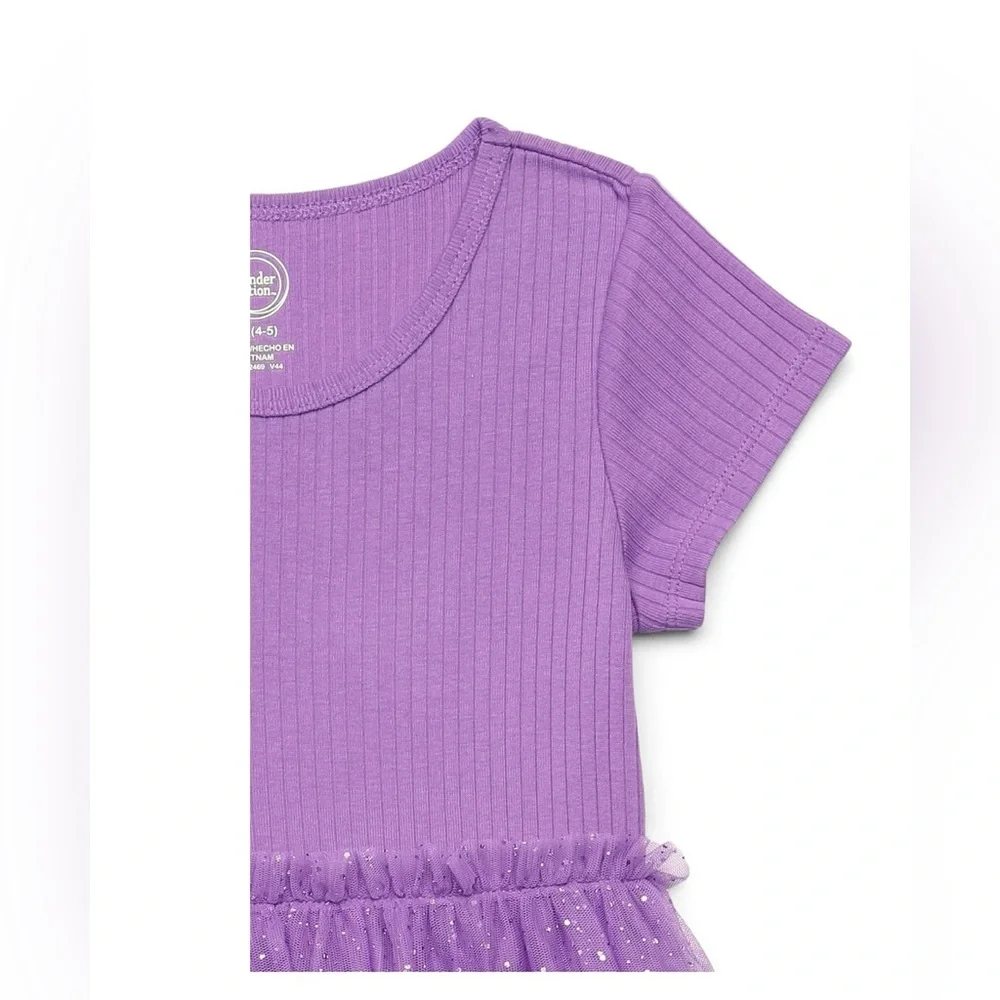 Wonder Nation Purple Tutu Dress Girls Size (6–6X)‎ Sparkle Tulle Party Dress NWT